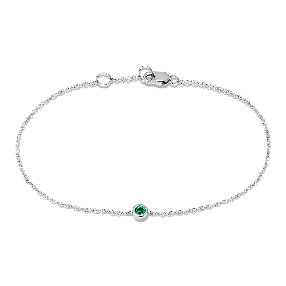 Elowen Bezel-Set Emerald Bracelet