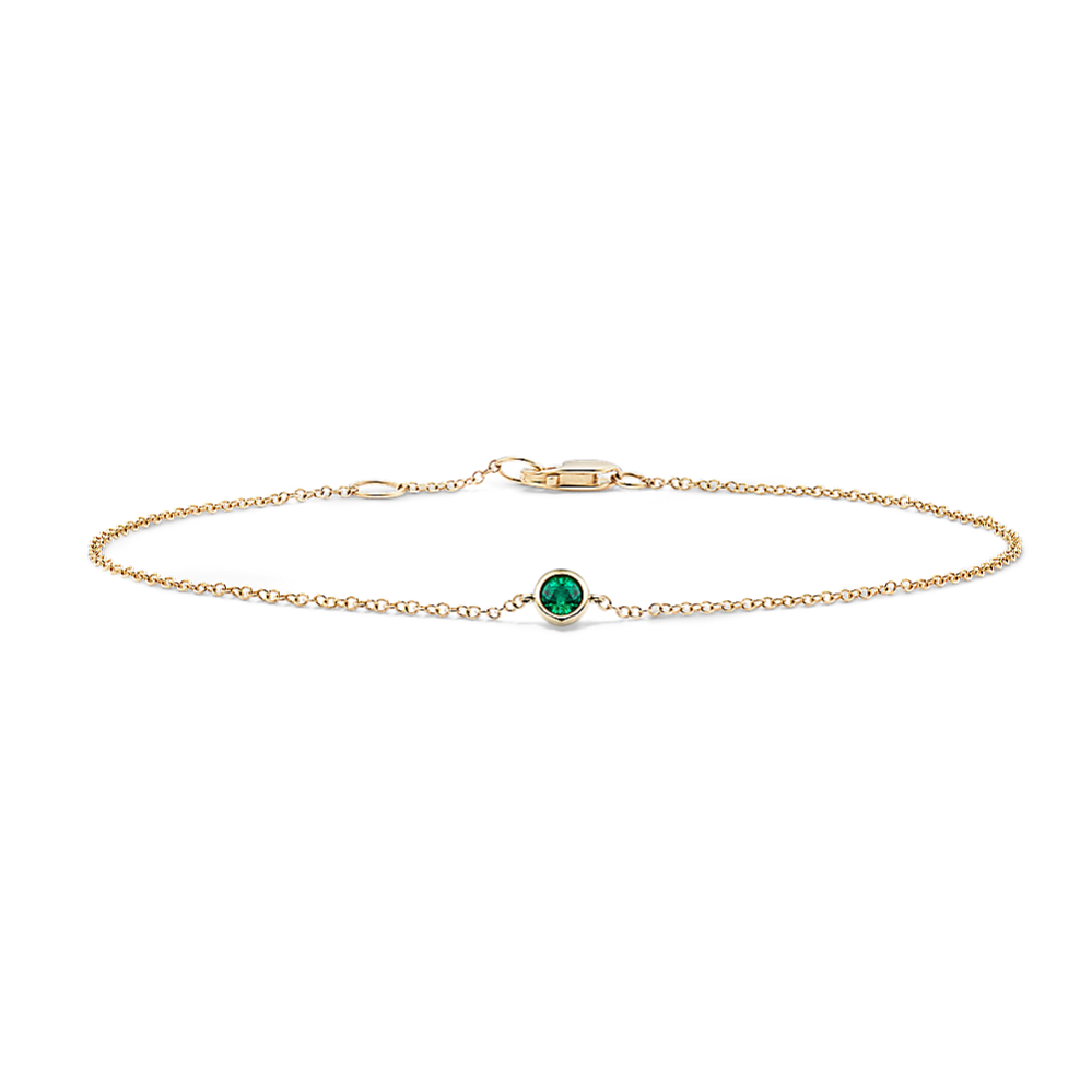 Elowen Bezel-Set Emerald Bracelet
