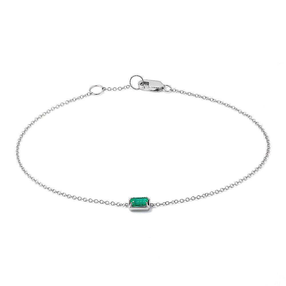 Genuine on sale emerald bracelet