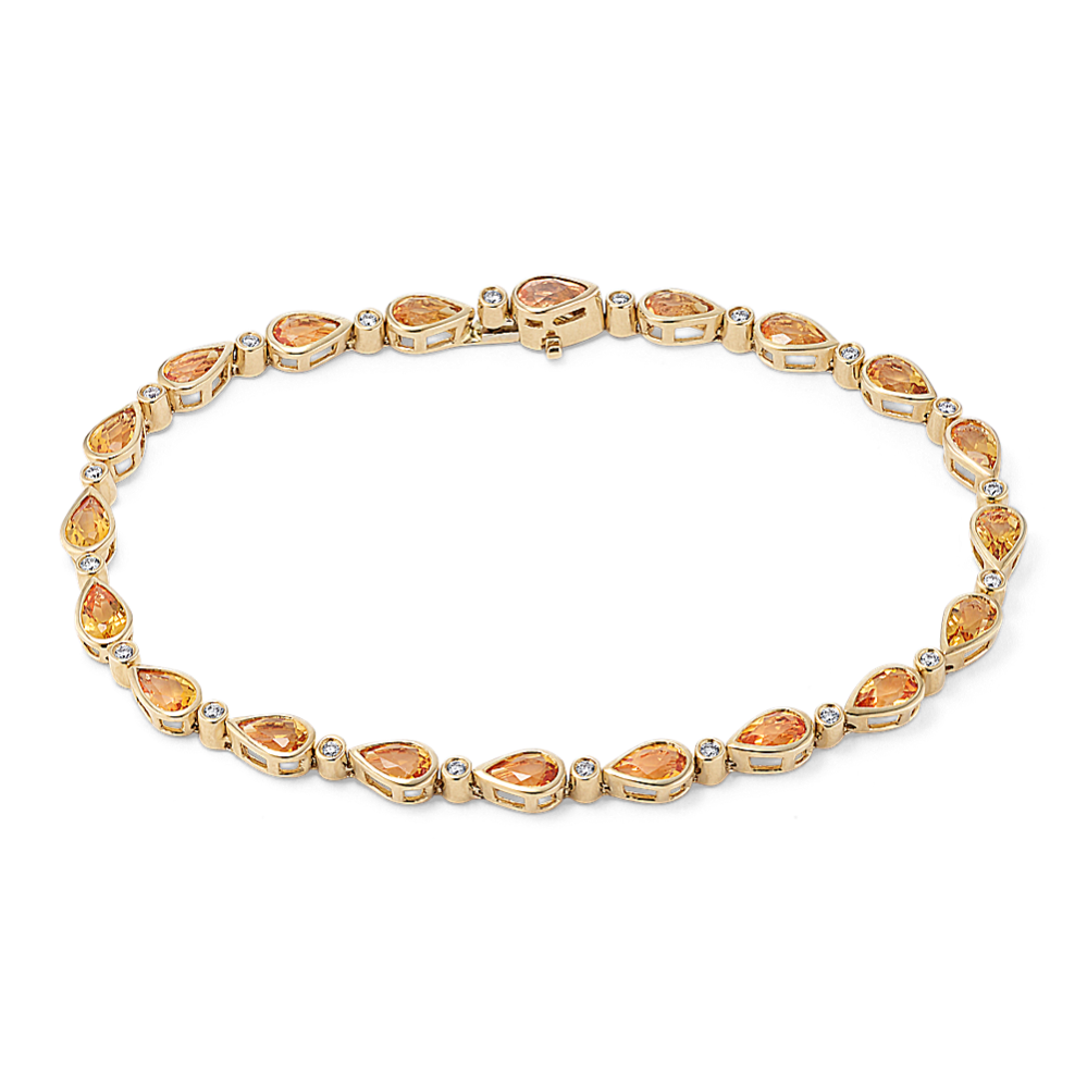 Zareen Citrine & Diamond Bracelet