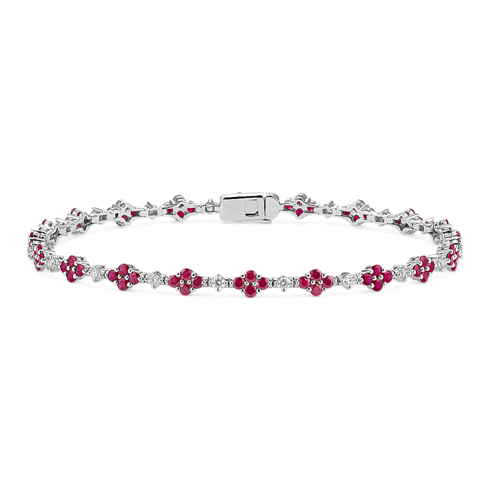 Poppy Ruby & Diamond Bracelet