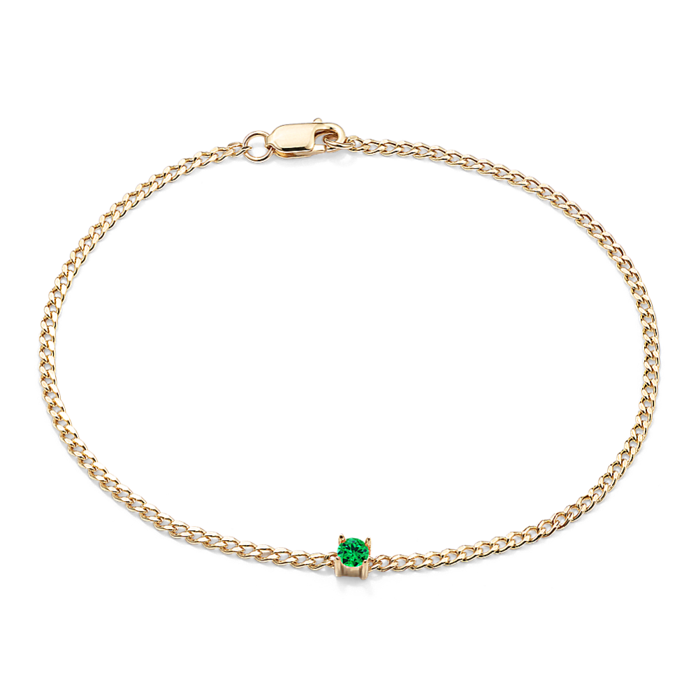Pick-Your-Gem Curb Chain Bracelet