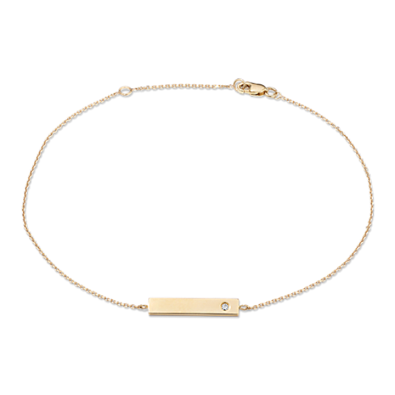 Diamond Accent Petite Bar Bracelet