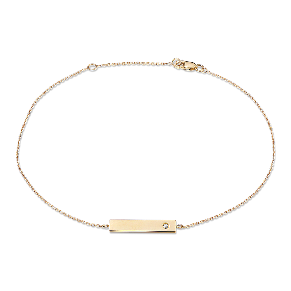 Diamond Accent Petite Bar Bracelet