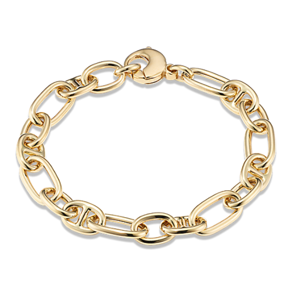 14K Yellow Gold Mariner Link Bracelet