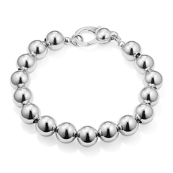 Sterling Silver 10mm Bead Bracelet