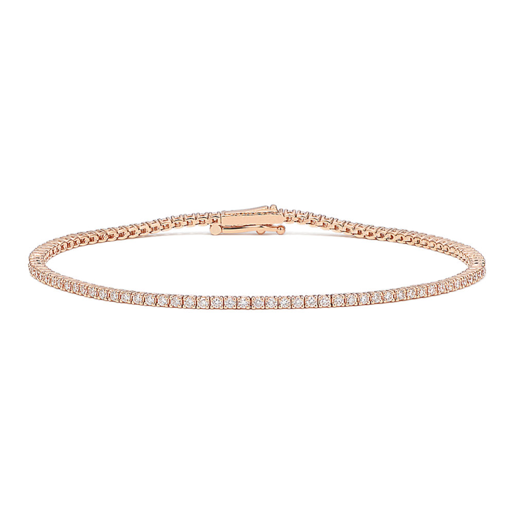 1 tcw Lab-Grown Diamond Tennis Bracelet