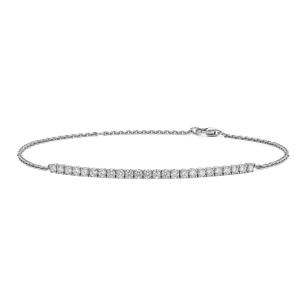 3/4 tcw Lab-Grown Diamond Half Tennis Bracelet