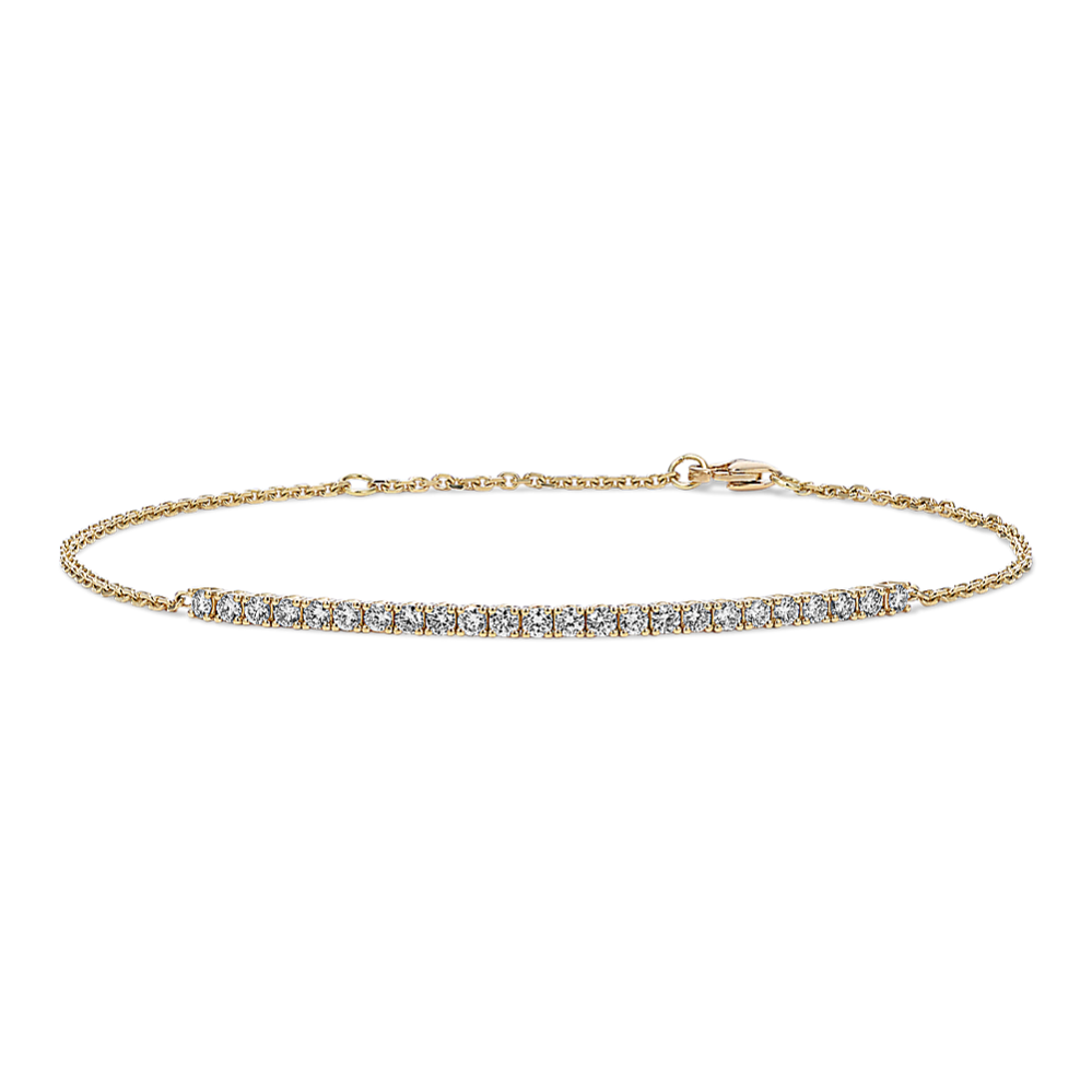 3/4 tcw Lab-Grown Diamond Half Tennis Bracelet