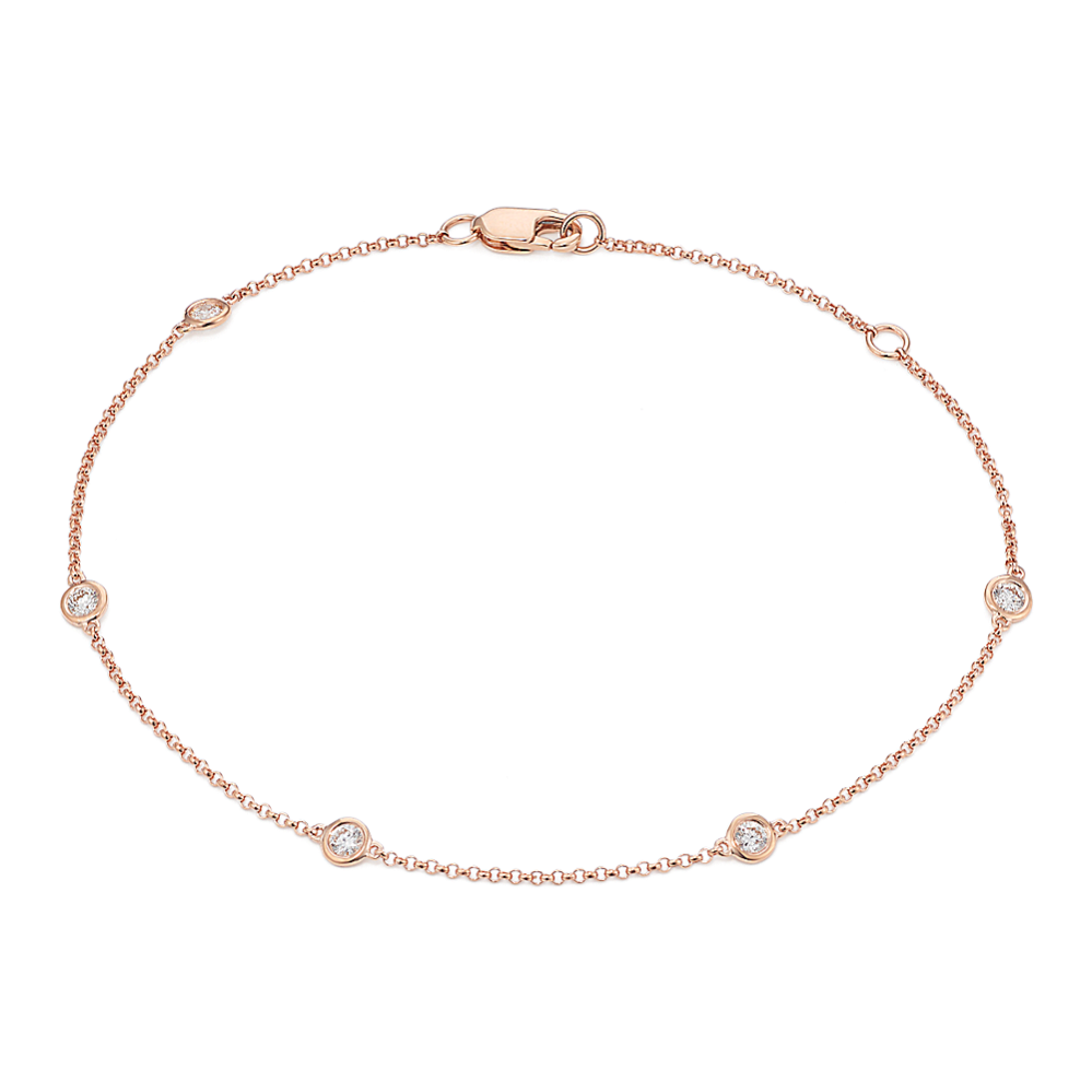 1/4 tcw Lab-Grown Diamond Station Bracelet