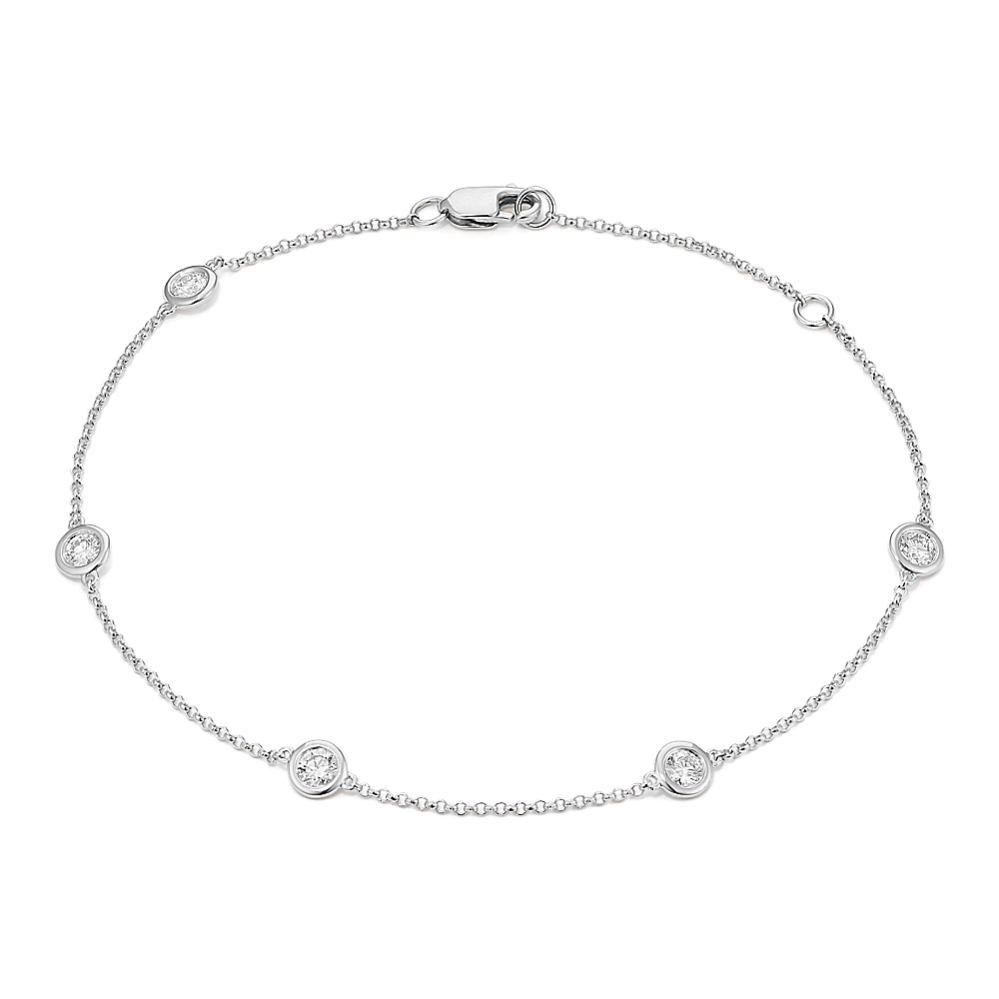 1/2 tcw Lab-Grown Diamond Station Bracelet