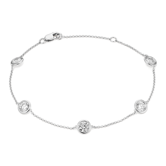 2 tcw Lab-Grown Diamond Station Bracelet