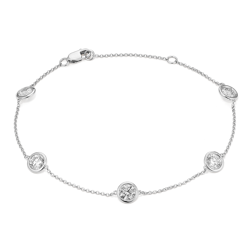 2 tcw Lab-Grown Diamond Station Bracelet