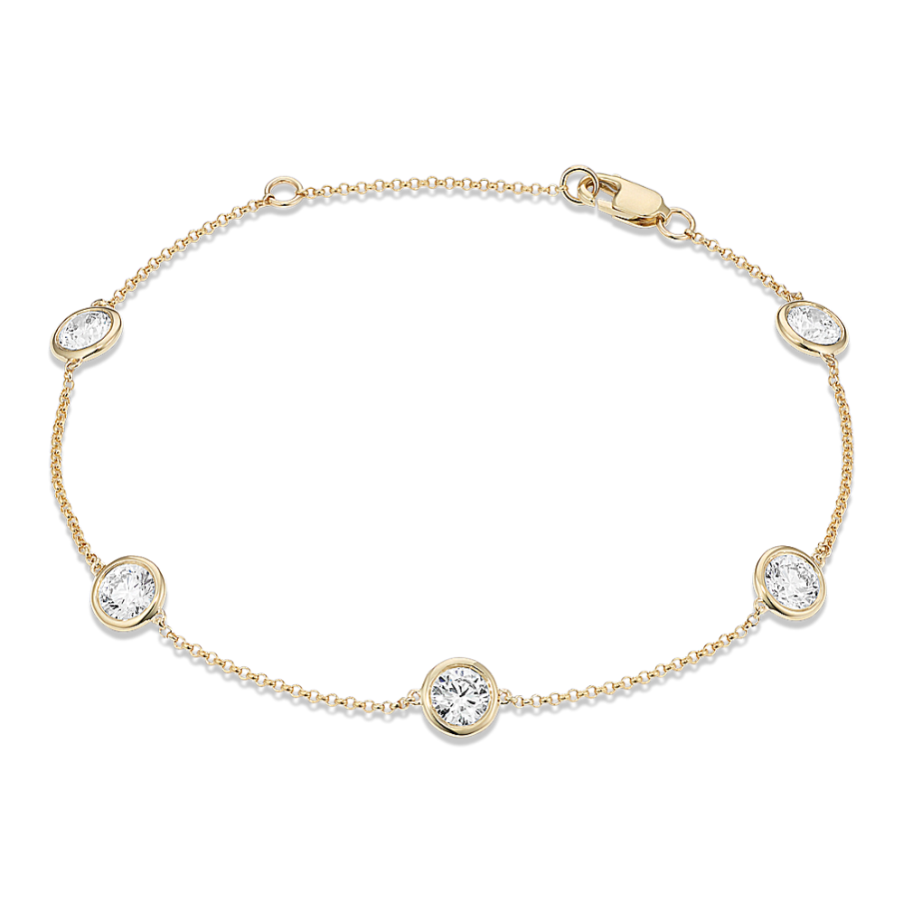 2 tcw Lab-Grown Diamond Station Bracelet