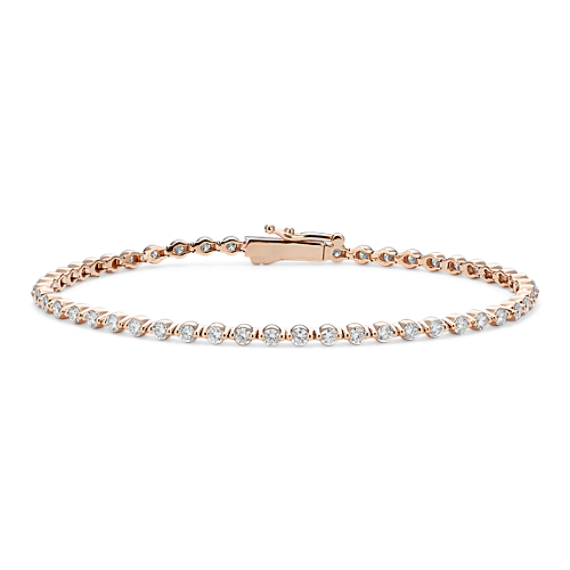 Single Prong 2ct Lab-Grown Diamond Tennis Bracelet 