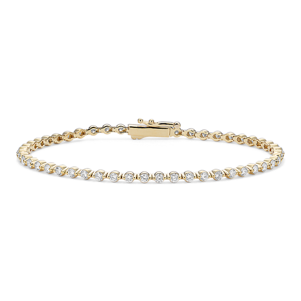 Single Prong 2ct Lab-Grown Diamond Tennis Bracelet