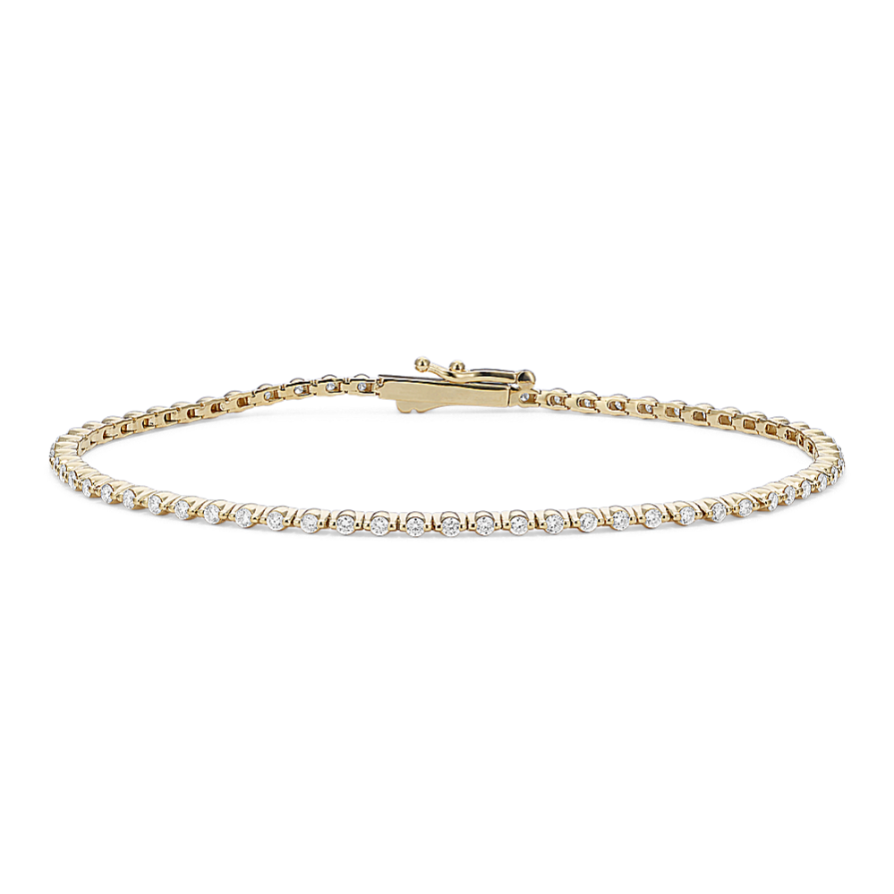Single Prong 1ct Lab-Grown Diamond Tennis Bracelet 