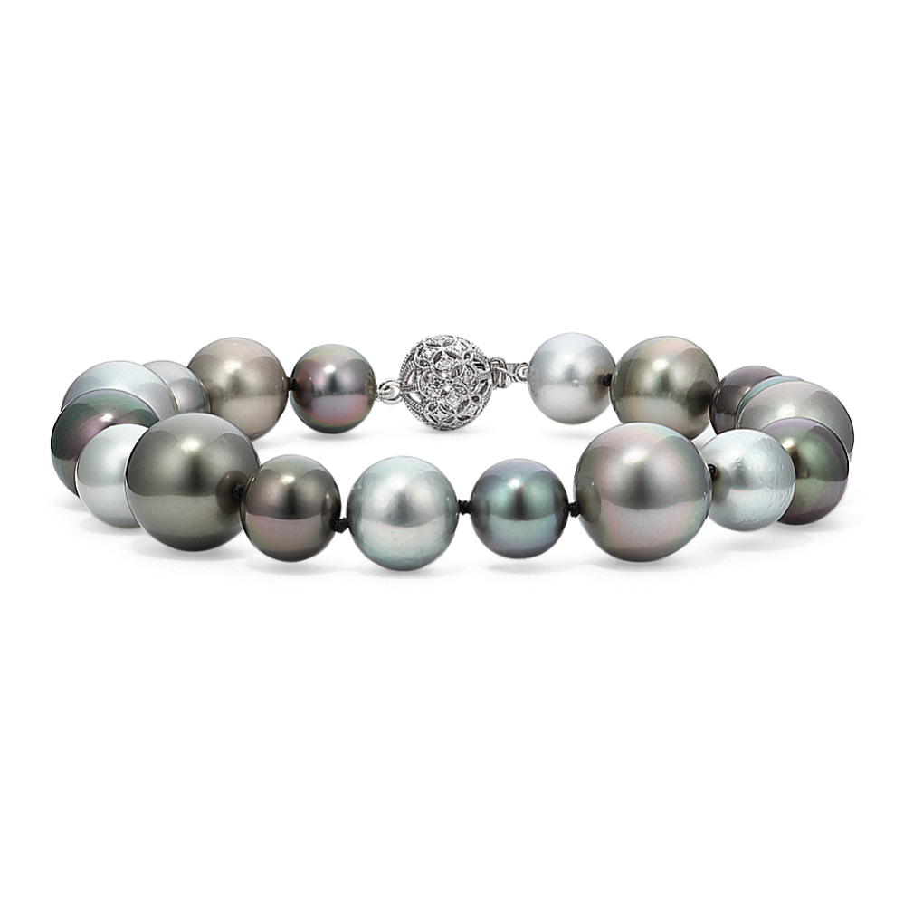 Multicolored Cultured Tahitian Pearl Bracelet