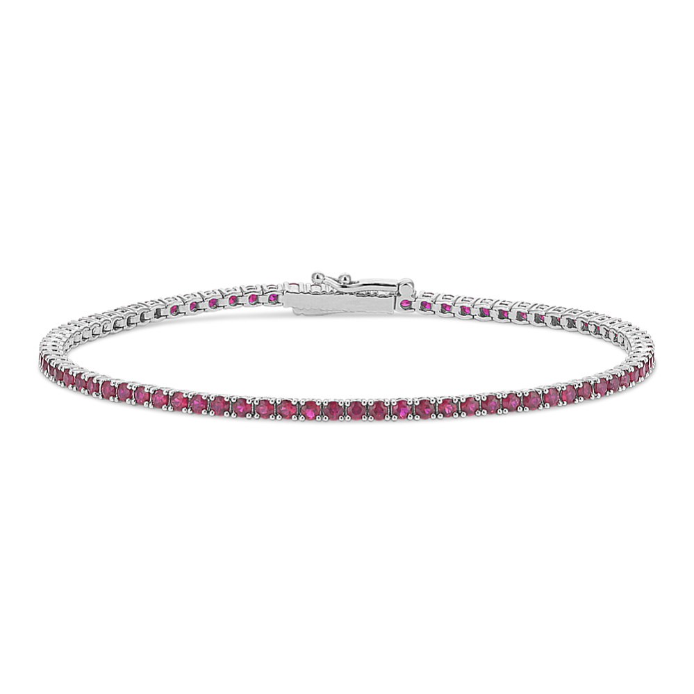 1.8mm Ruby Tennis Bracelet