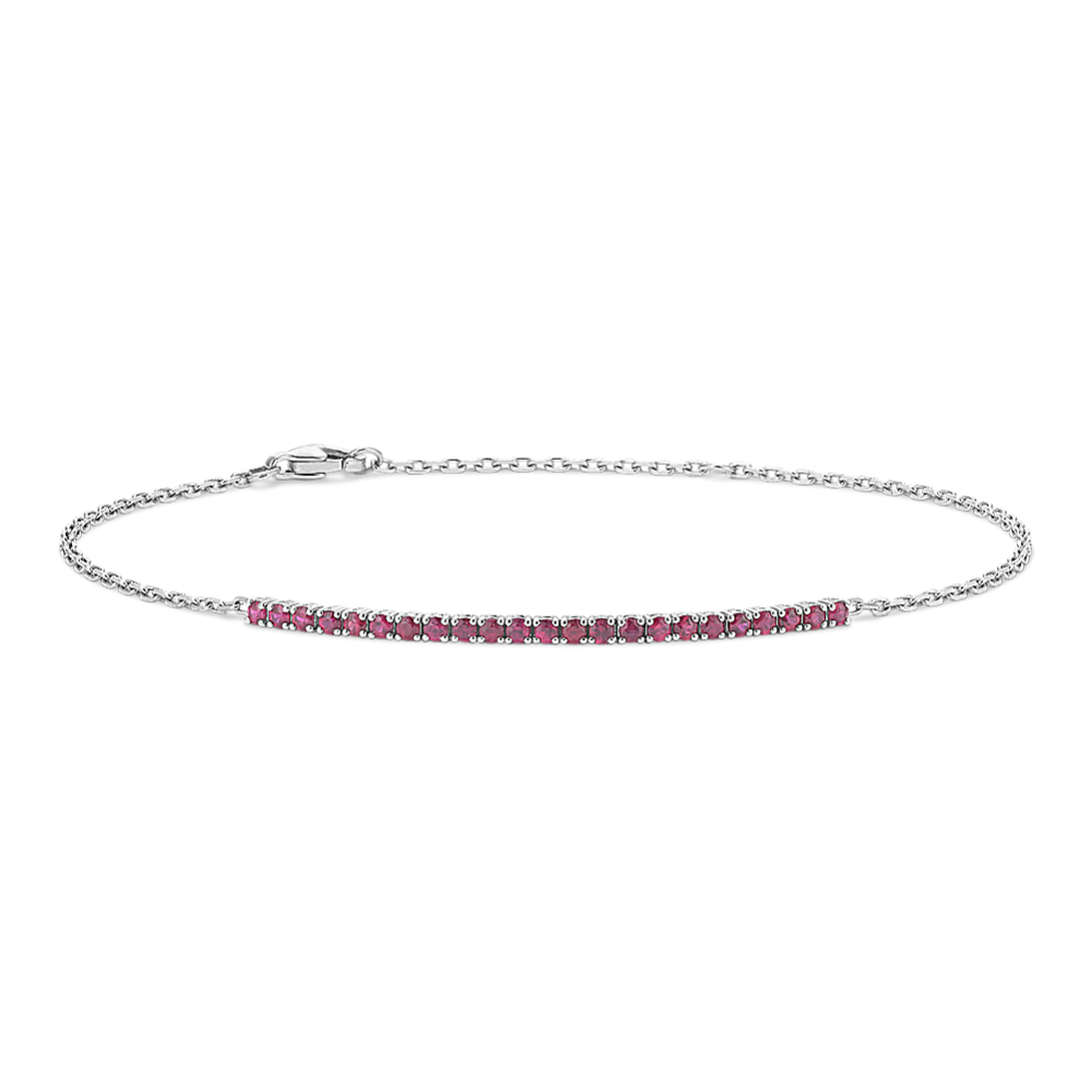 Ruby Half Tennis Bracelet