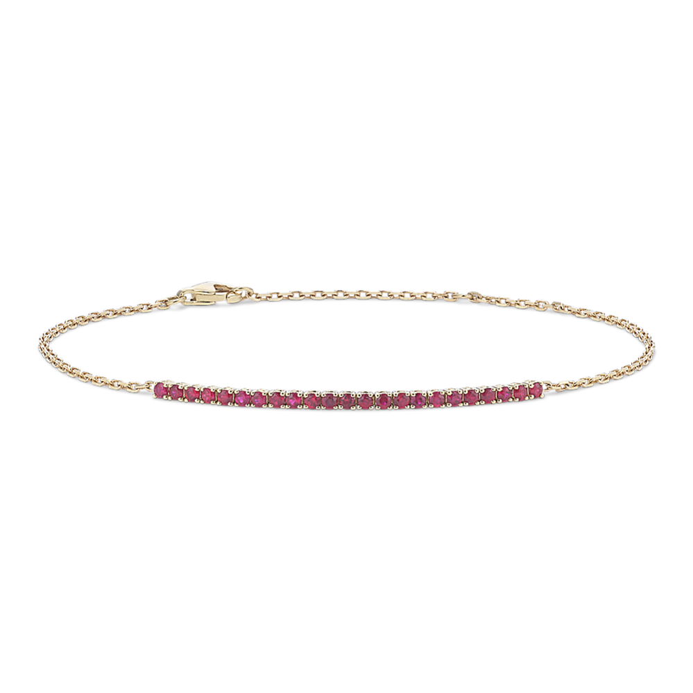 Ruby Half Tennis Bracelet
