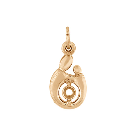 14k Yellow Gold Mother & Child Charm