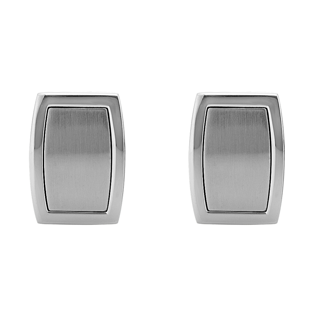 Framed Stainless Steel Cuff Links