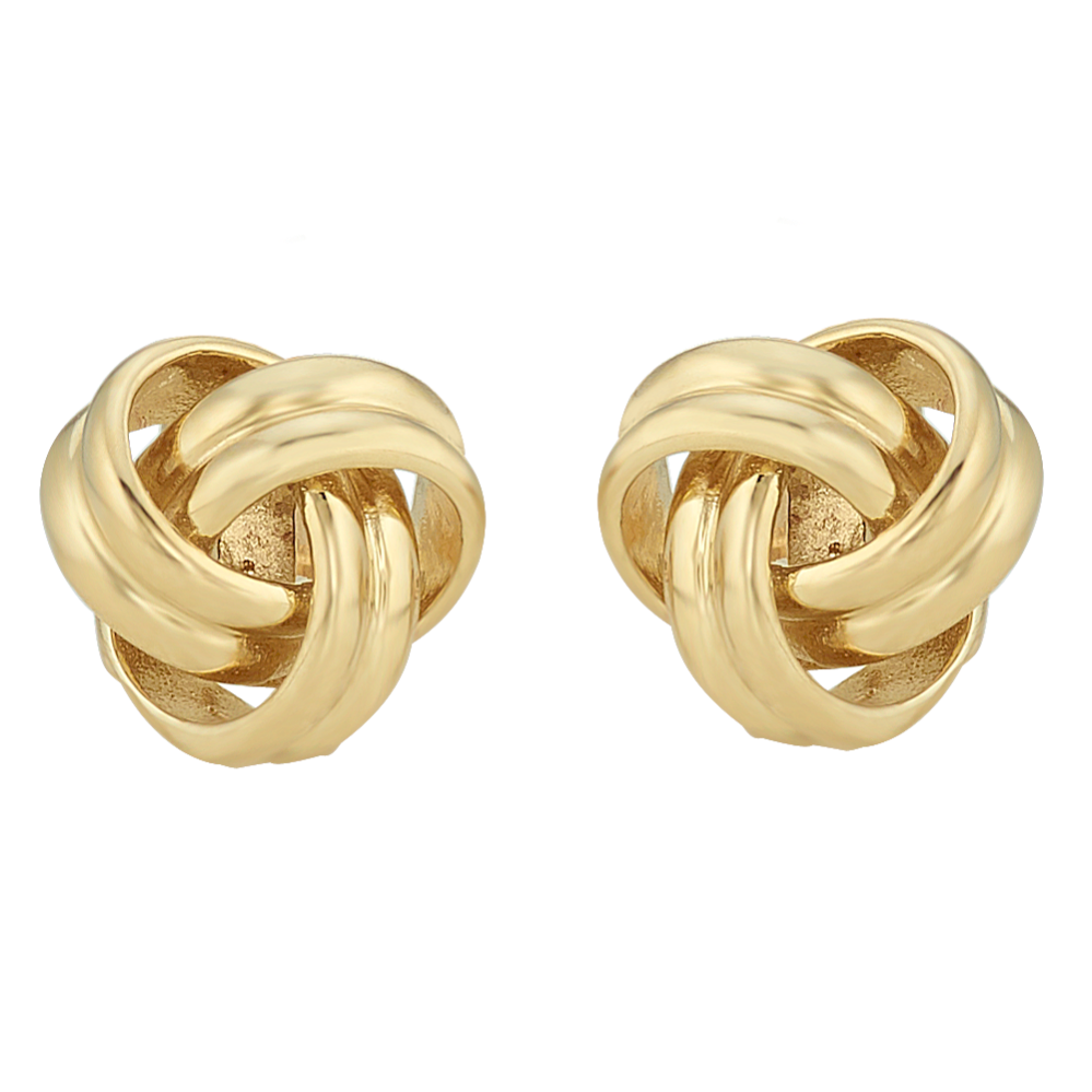 Knot Cuff Links in 14k Yellow Gold