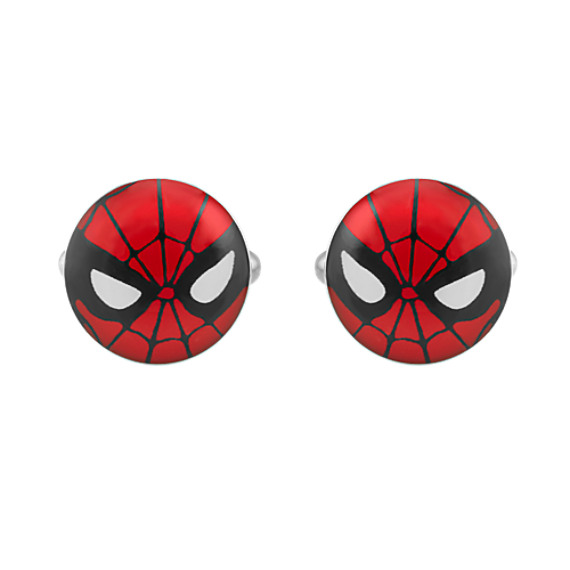 Spider-Man by Marvel Comics Stainless Steel Cuff Links