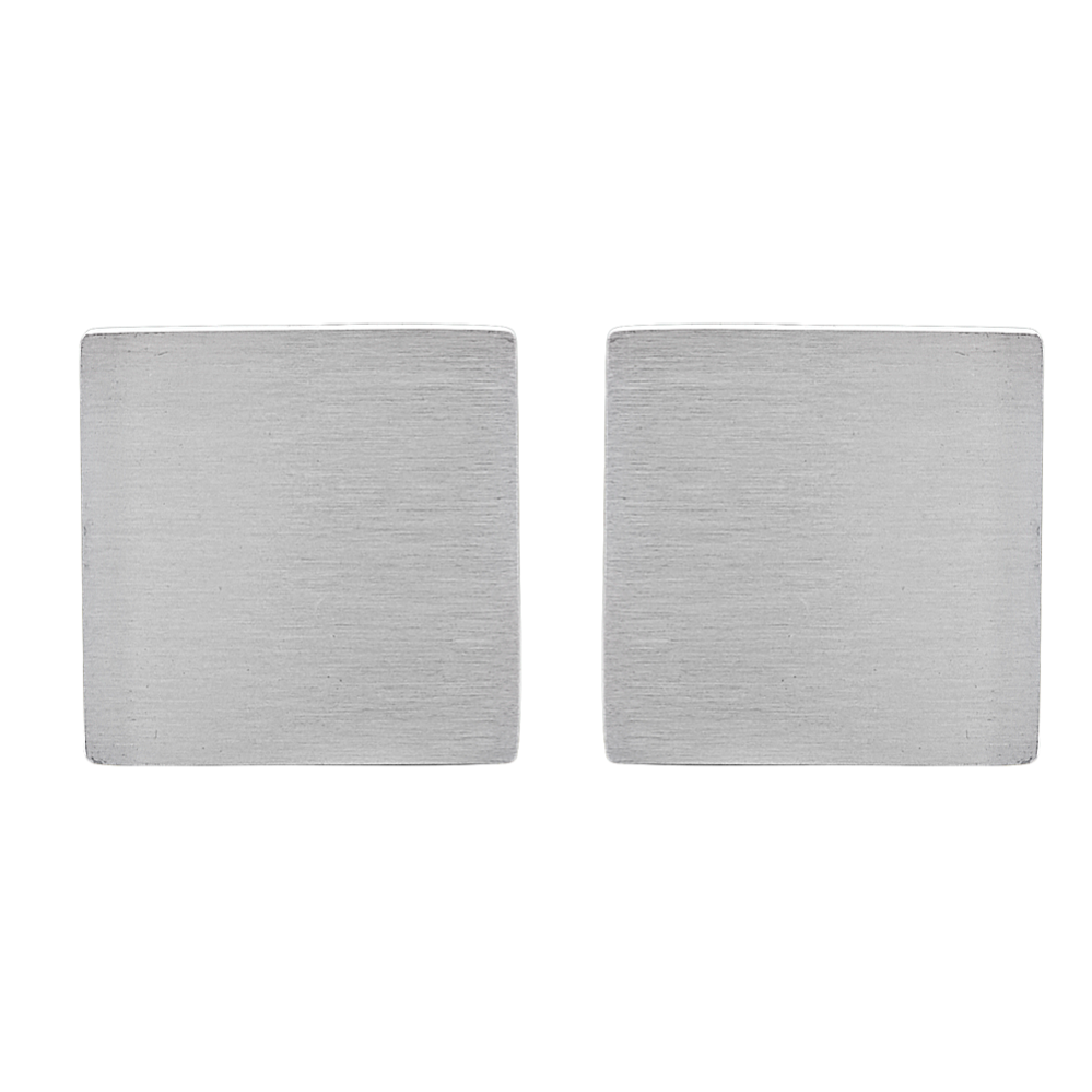 Square Cuff Links in Stainless Steel