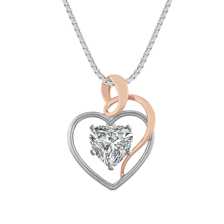 Pick-Your-Gemstone Heart Pendant (18 in)