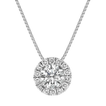 necklace setting for loose diamond