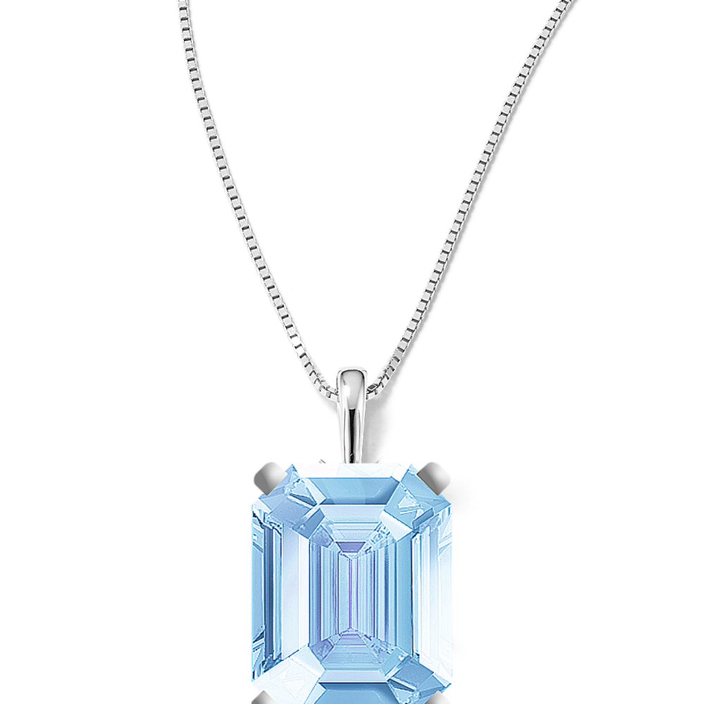 Pick-Your-Gem Pendant (10x8mm Emerald Cut)