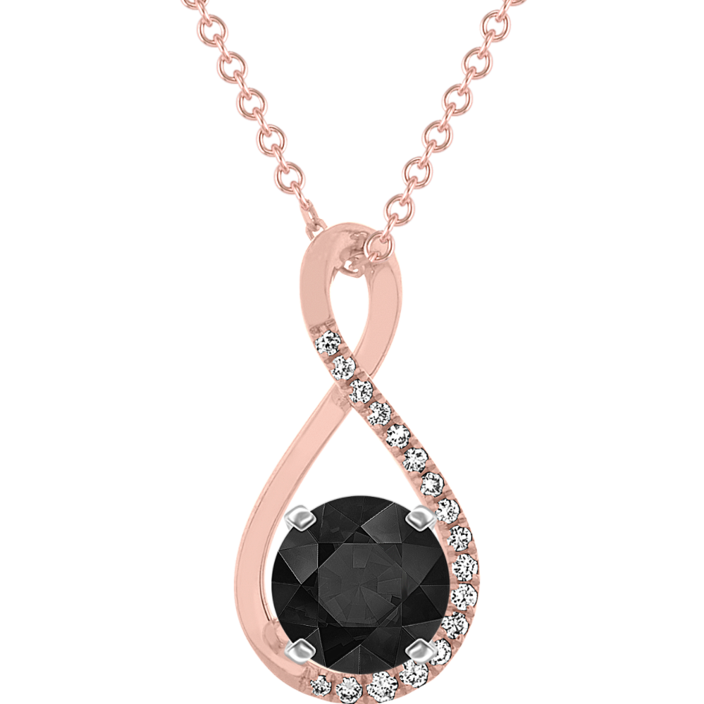 Diamond Infinity Pick-Your-Gem Pendant