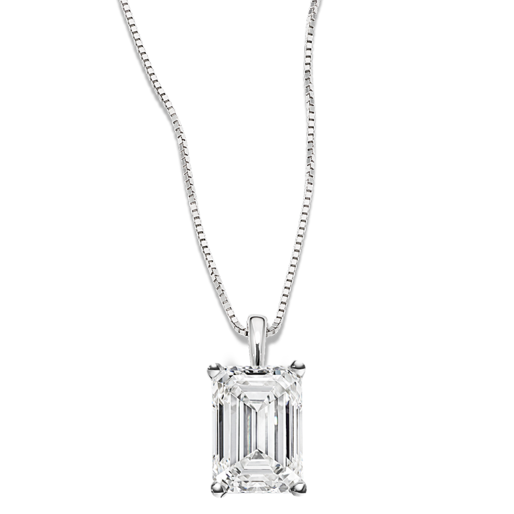 Pick-Your-Gem Pendant (7x5mm Emerald Cut)