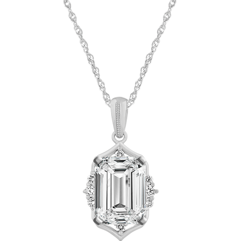 1.5 ct. Natural Diamond Necklace in White Gold