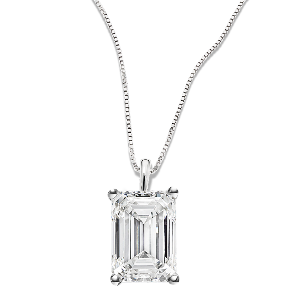 Pick-Your-Gem Pendant (9x7mm Emerald Cut)