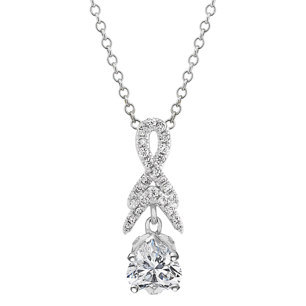 Pick-Your-Gem Diamond Chevron Pendant