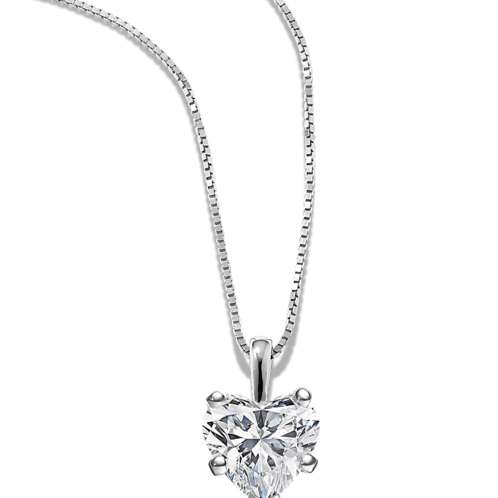 Pick-Your-Gem Pendant (6.5mm Heart-Shaped)