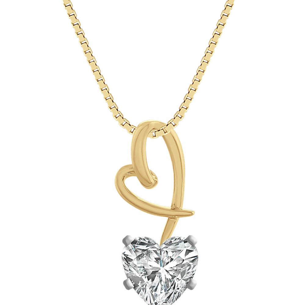 1.01 ct. Natural Diamond Necklace in Yellow Gold