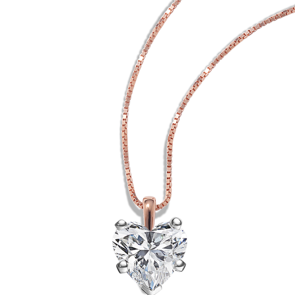 Pick-Your-Gem Pendant (7.5mm Heart-Shaped)