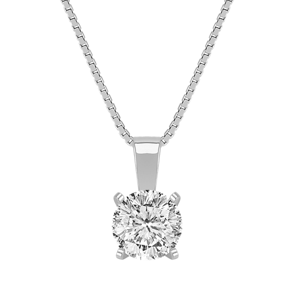 Solitaire Pendant for .25 Carat Round Gemstone (18'')