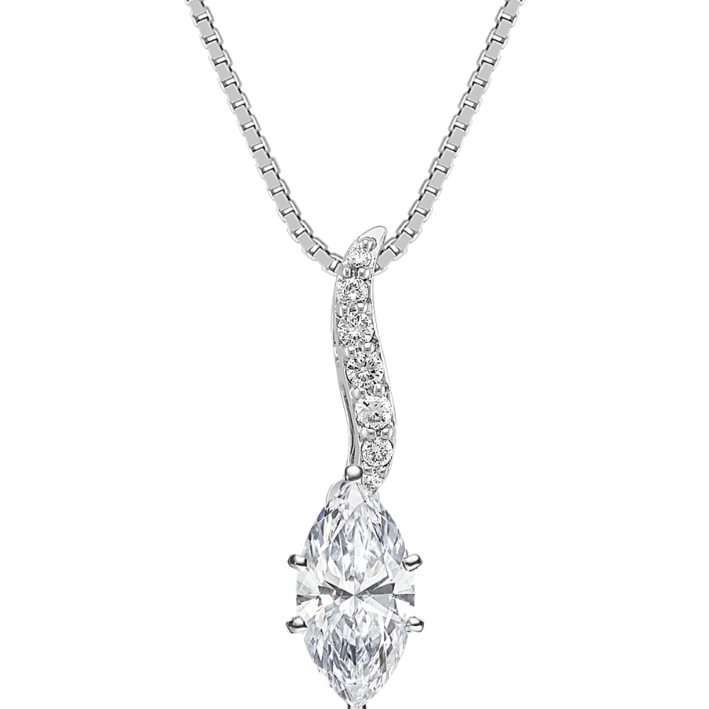 Round Diamond Pendant (18'')
