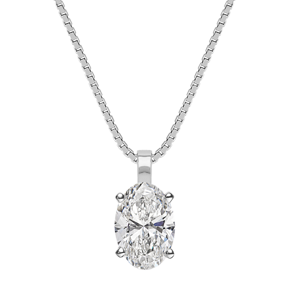 Solitaire Pendant for 1 Carat Round Gemstone (18'')