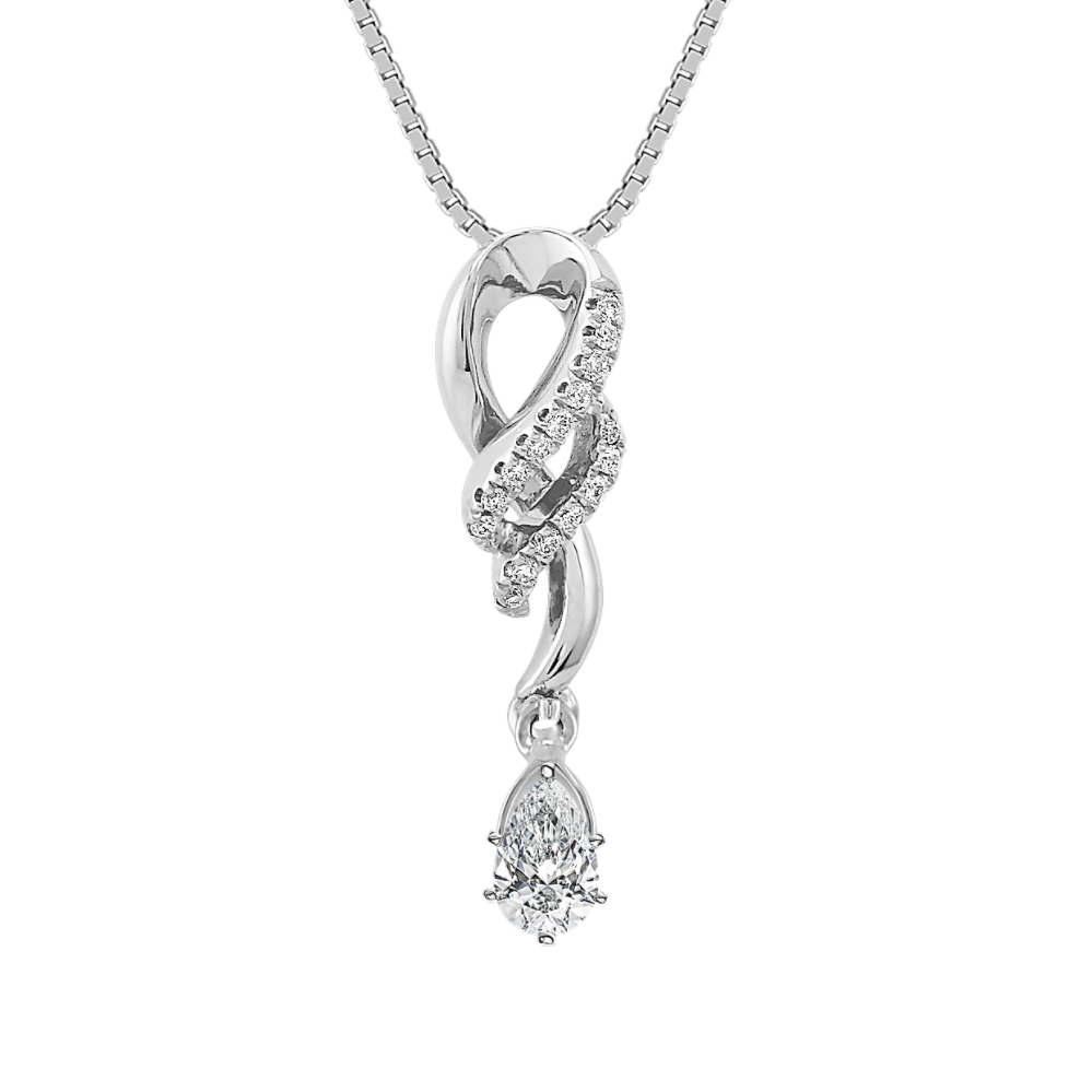 Round Diamond Pendant (18'')