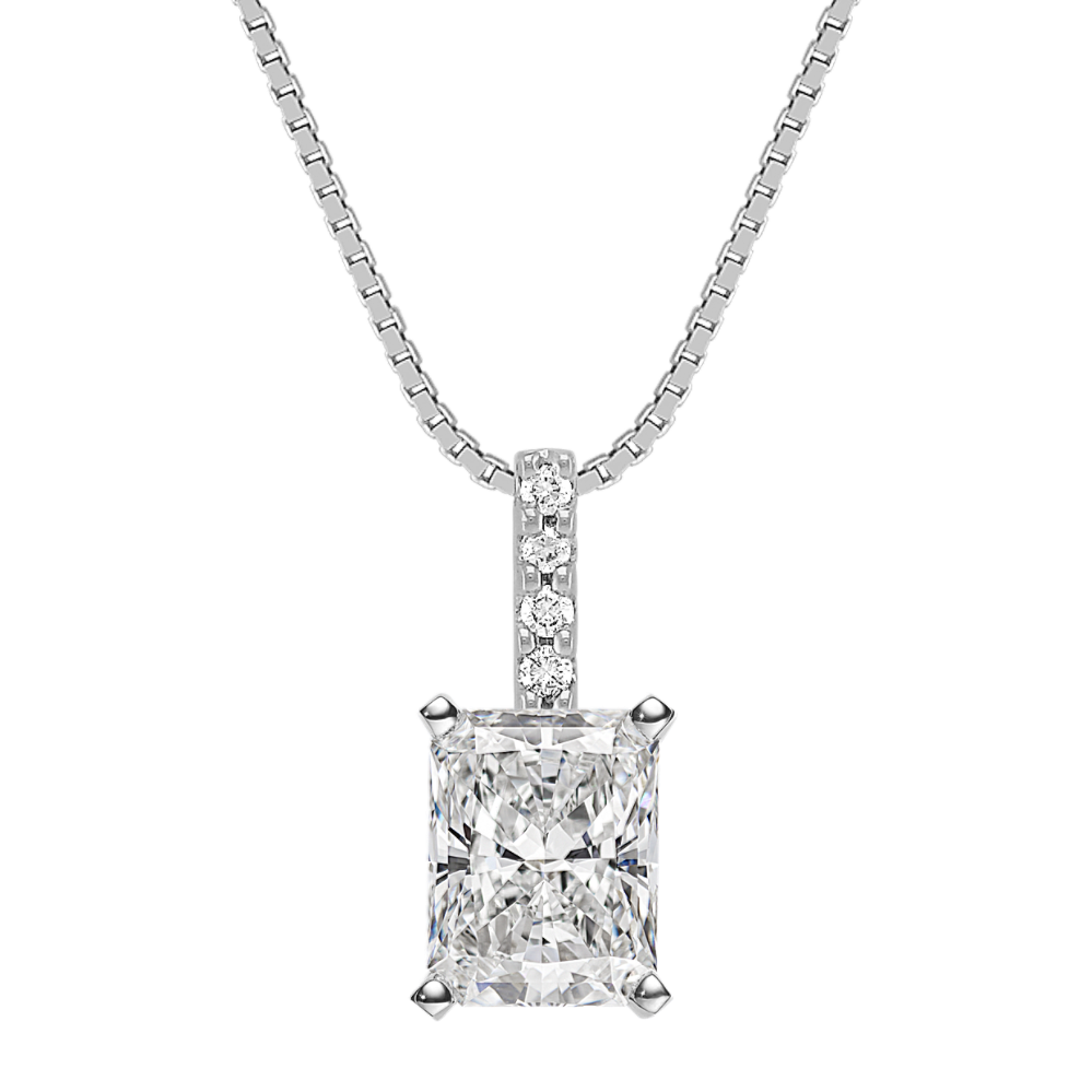 Round Diamond Pendant (18'')