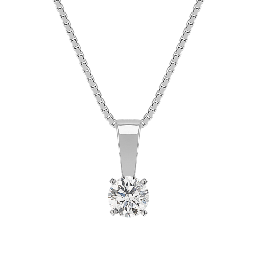 Solitaire Pendant for .25 Carat Round Gemstone (18'')