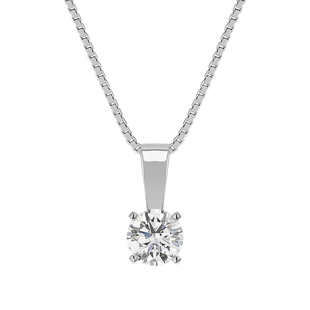 Solitaire Pendant for .35 Carat Round Gemstone (18'')