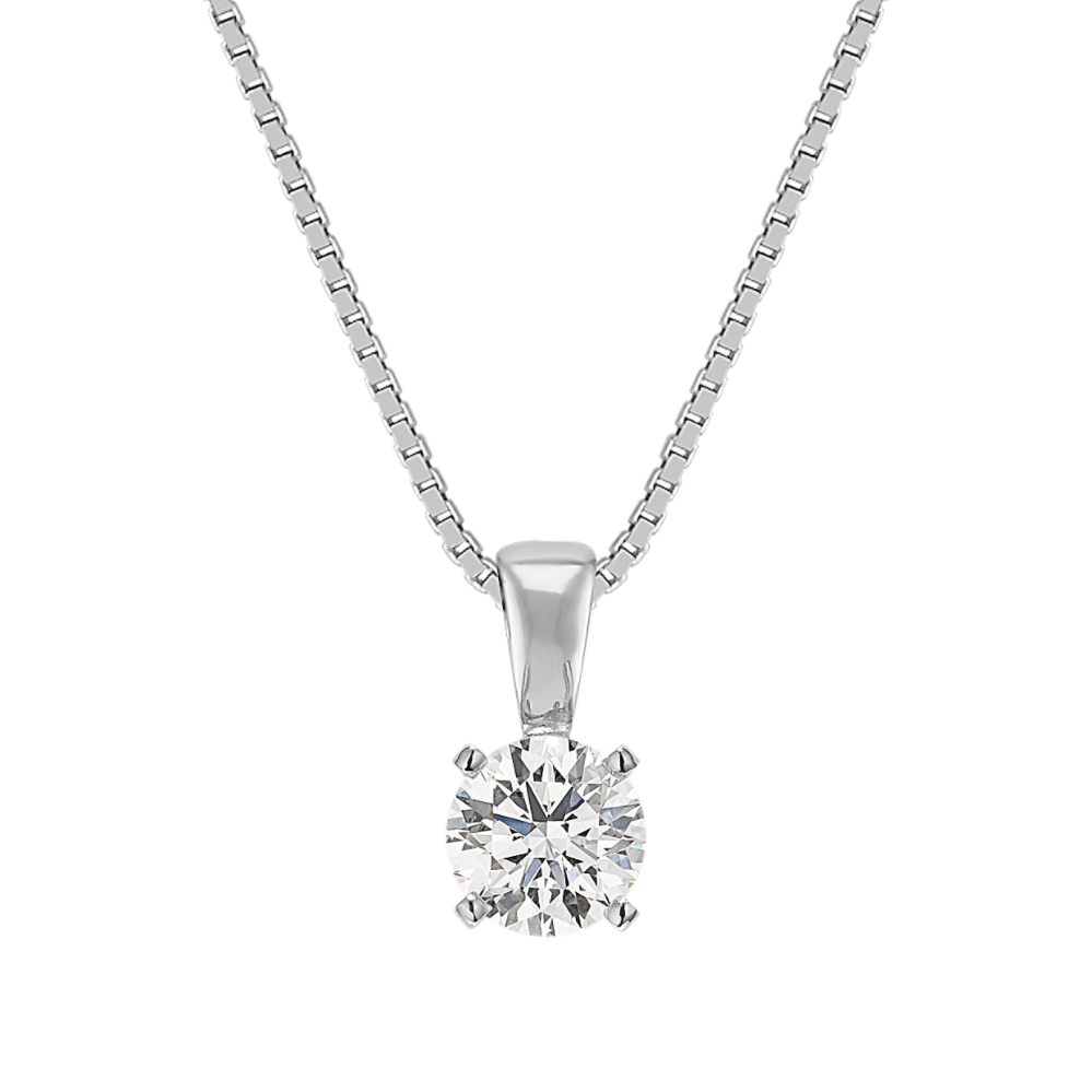 Solitaire Pendant for .35 Carat Round Gemstone (18'')