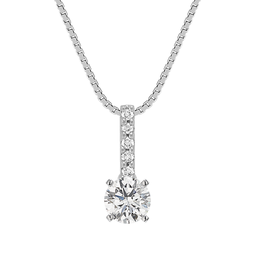 Round Diamond Pendant (18'')